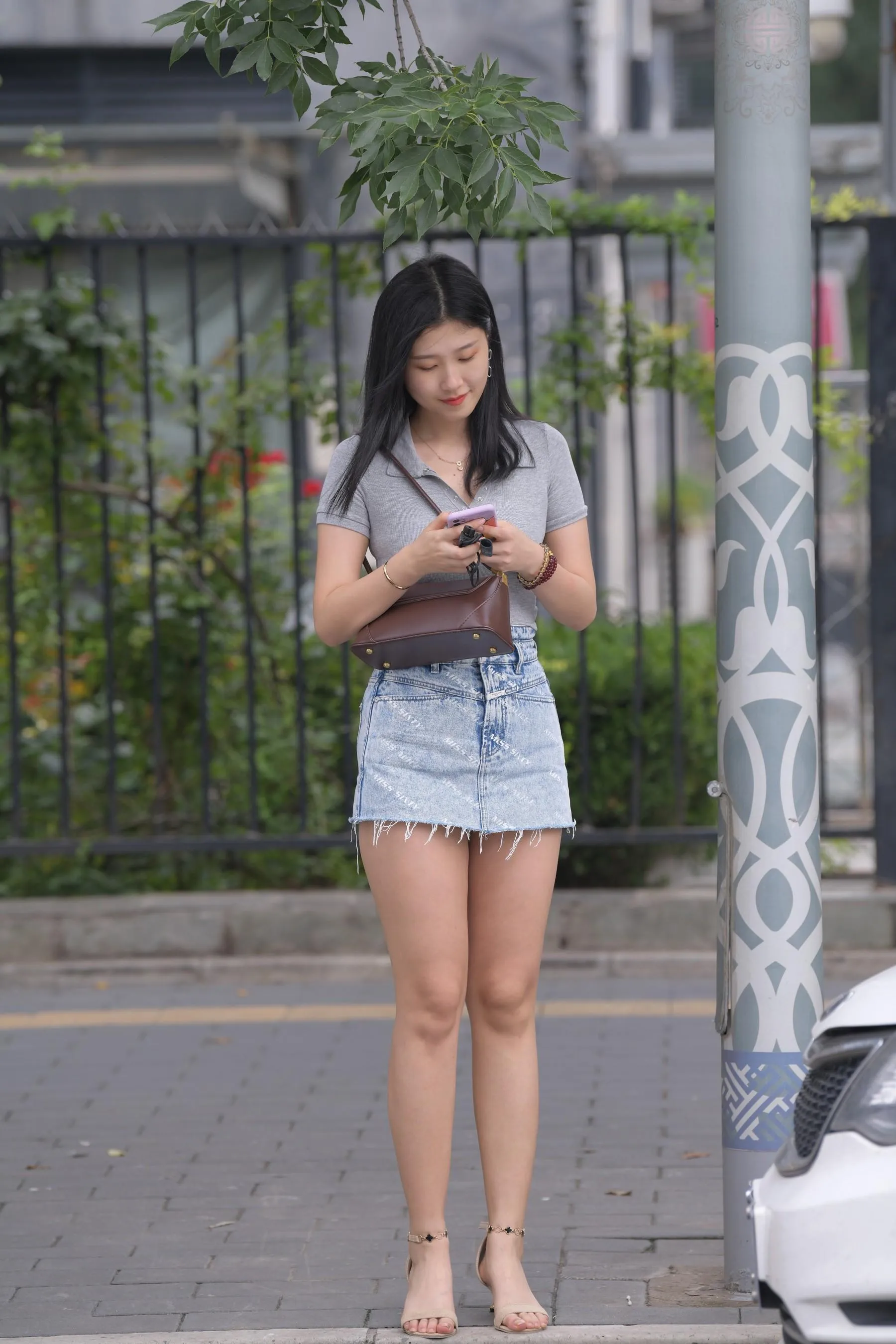 魔镜街拍 NO.169 一只麋鹿摄影-牛仔短裙美女 [235P]插图6